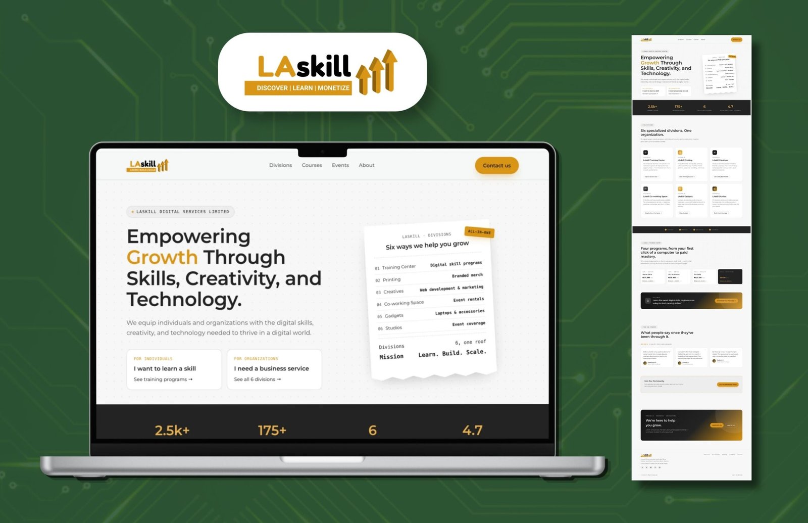 laskill-website-development-by-charles-izuoba-CASE-STUDY
